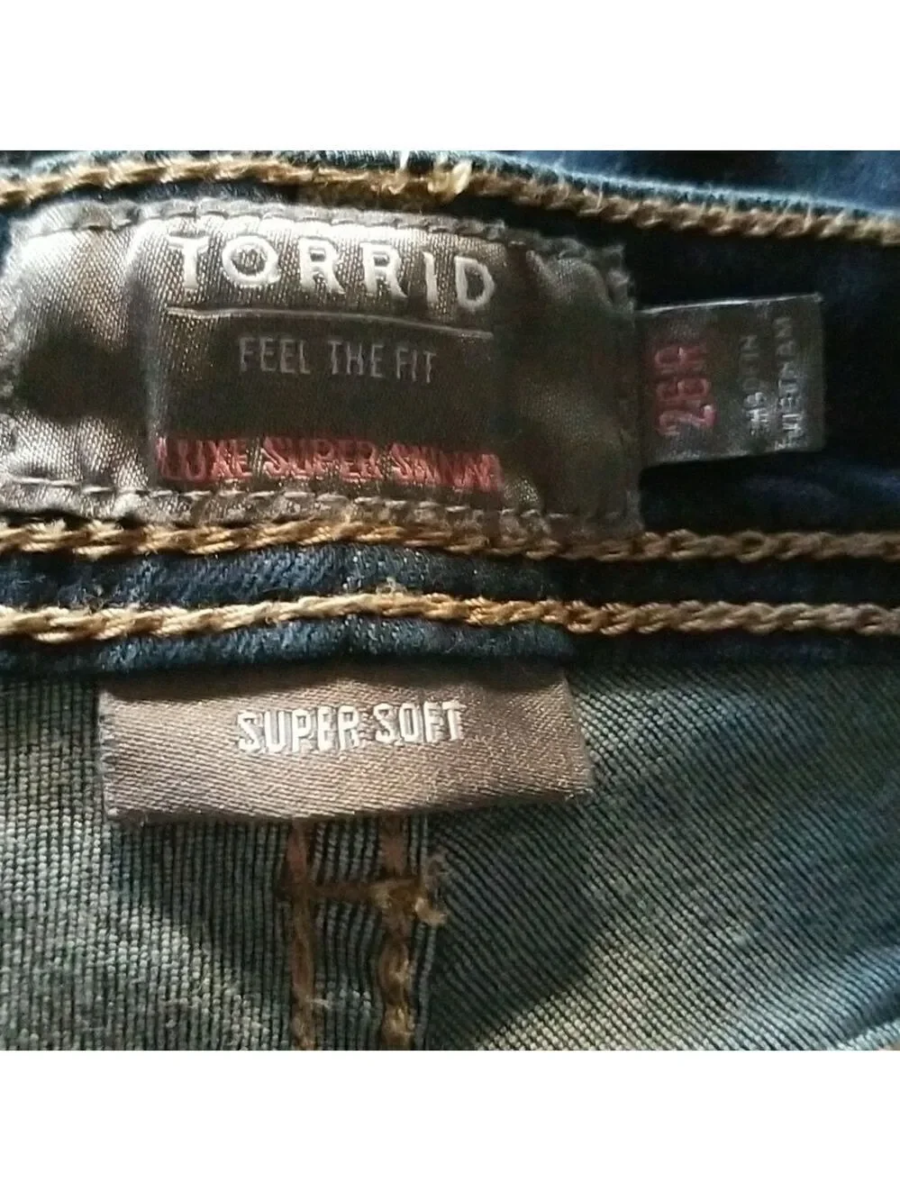 Torrid Luxe Super Skinny Blue Jeans 26R